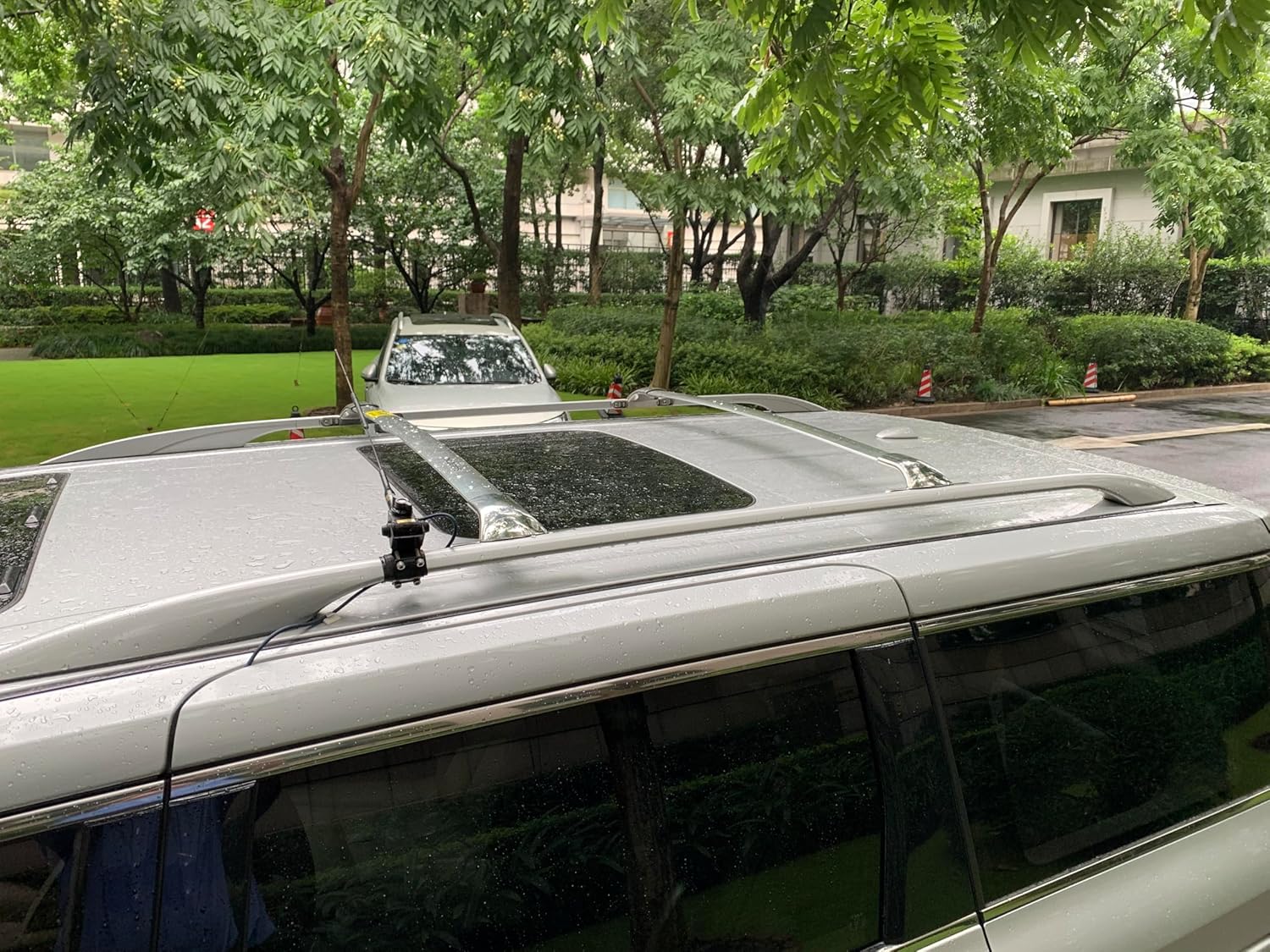 2PCS Cross Bars Fits for Infiniti QX70 2014-2017 Side Rails Luggage Cargo Carrier Roof Side Rails Roof Rack Cross Rails (Stainless Steel)