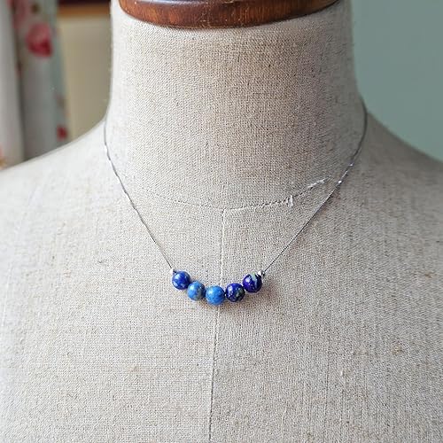 Vista 44 de Crystal Pendant Necklace 925 Sterling Silver Chain Necklace Adjustable Healing Crystal Necklace For Women