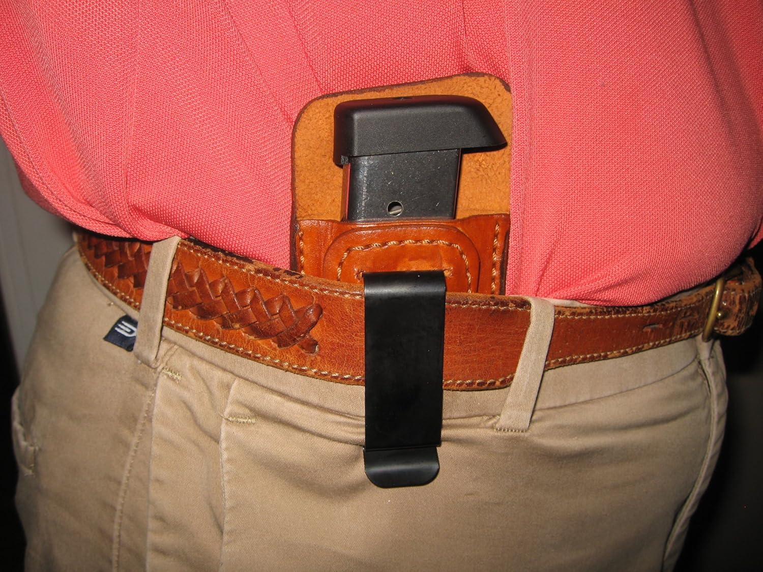 Azula Gun Holsters Kimber Micro 380 Leather IWB Inside Waistband Magazine Mag Pouch CCW TAN USA