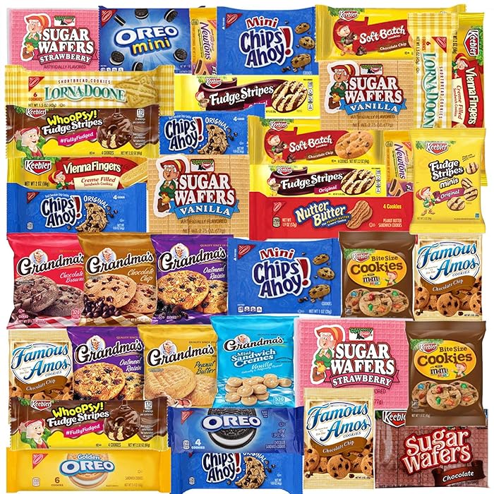 Buy Assorted Cookies 40 Packs Variety Pack Individually Wrapped Assortment Including