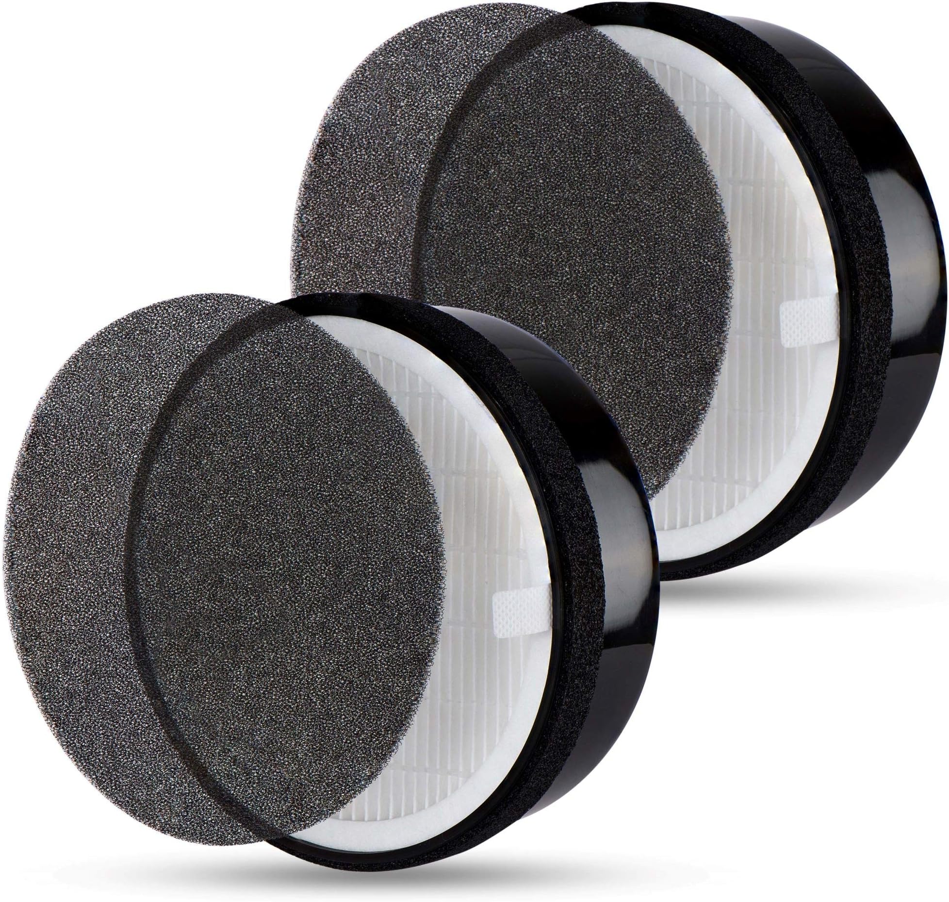 Flintar LV-H132 Replacement Filter, Compatible with Levoit LV-H132 Air Purifier, H13 Grade Filtration and Activated Carbon Filter for odor removal, Part # LV-H132-RF, 2-Pack