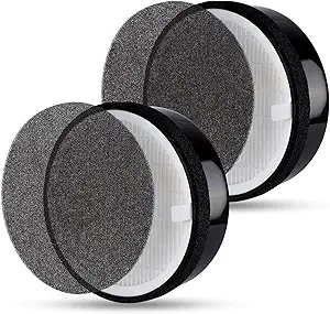 Flintar LV-H132 Replacement Filter, Compatible with Levoit LV-H132 Air Purifier, H13 Grade Filtration and Activated Carbon Filter for odor removal, Part # LV-H132-RF, 2-Pack