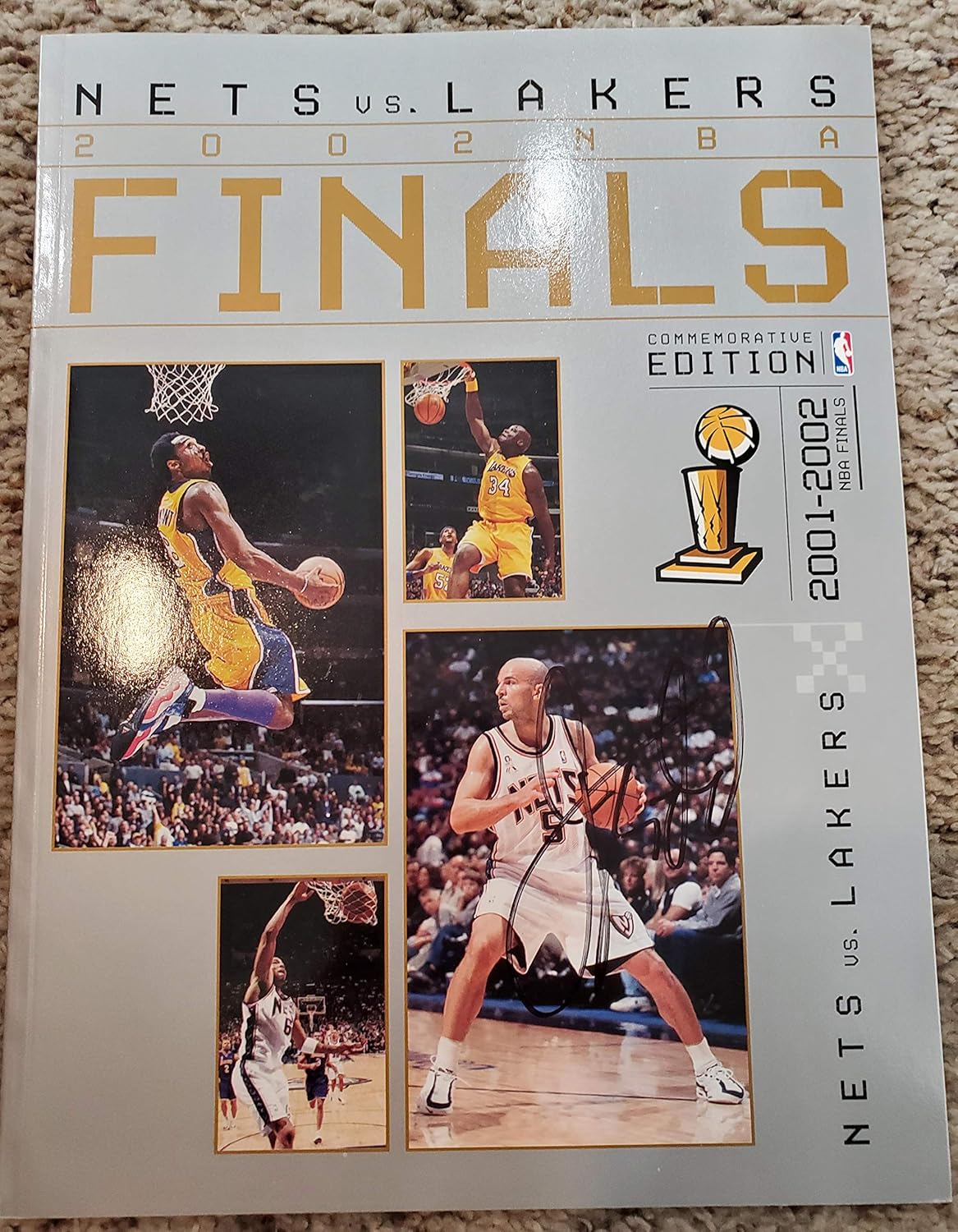 NBA FINALS PROGRAM NETS VS. LAKERS 2002 Commemorative Edition 2001