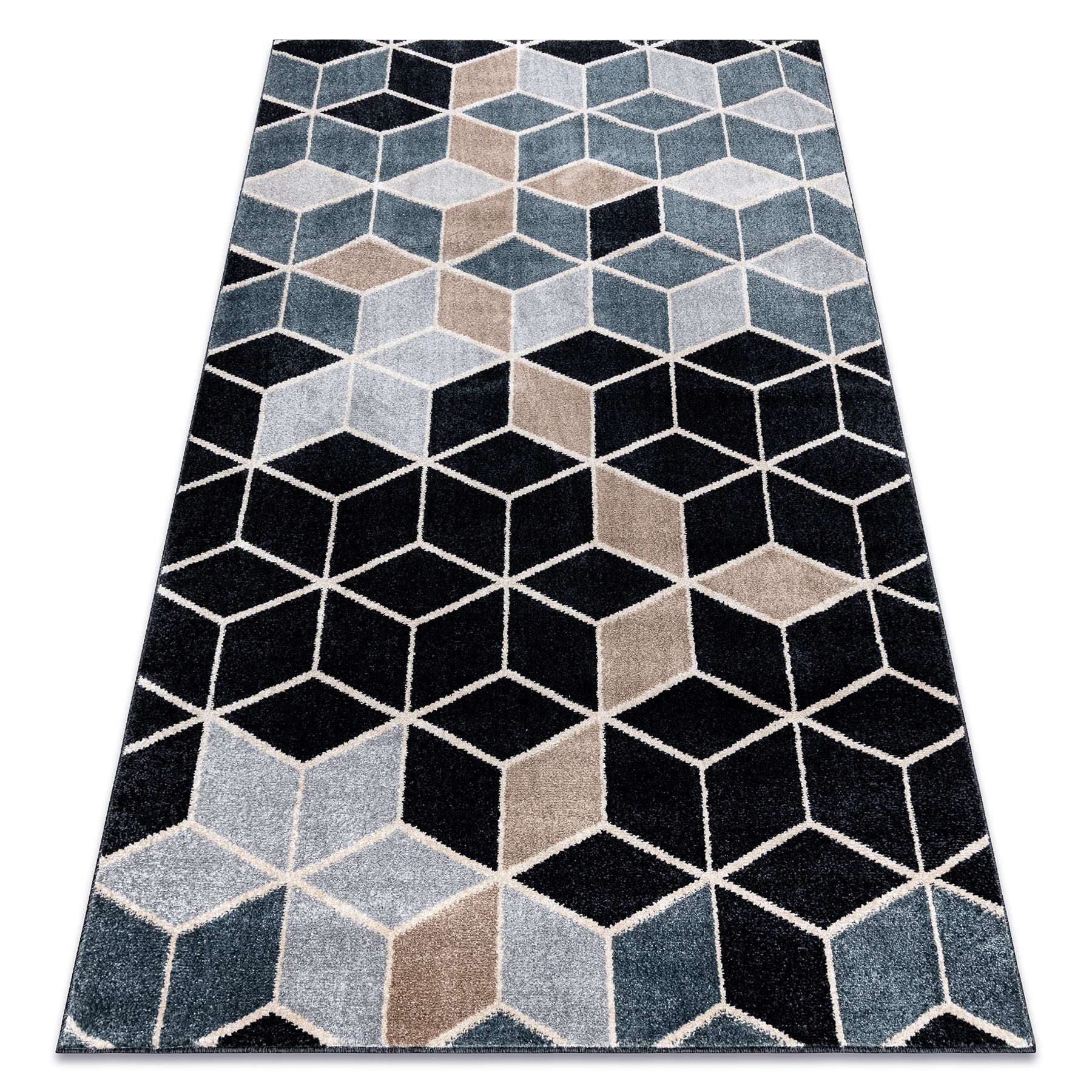 Tapis Poli haut de gamme rugsx cube 3D moquette salon 120x170cm