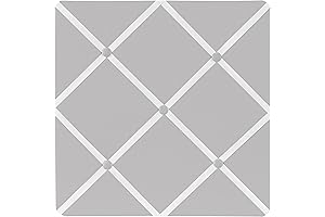 Solid Grey Ribbon Trim Bulletin Board