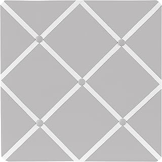 Solid Grey Fabric Memory/Memo Photo Bulletin Board
