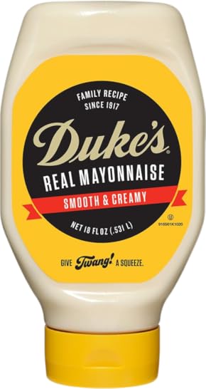 Duke’s Real Mayonnaise Squeeze Bottle - Original Smooth & Creamy Taste, 18 Ounce (Pack of 1)