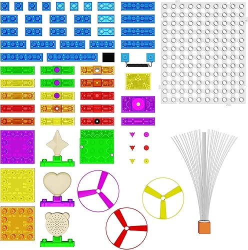 Miniatura 5 de E-BLOX Construye tu propio kit de radio FM LED brillante, 395 divertidos proyectos de ciencia eléctrica STEM, juego de juguetes de circuito de