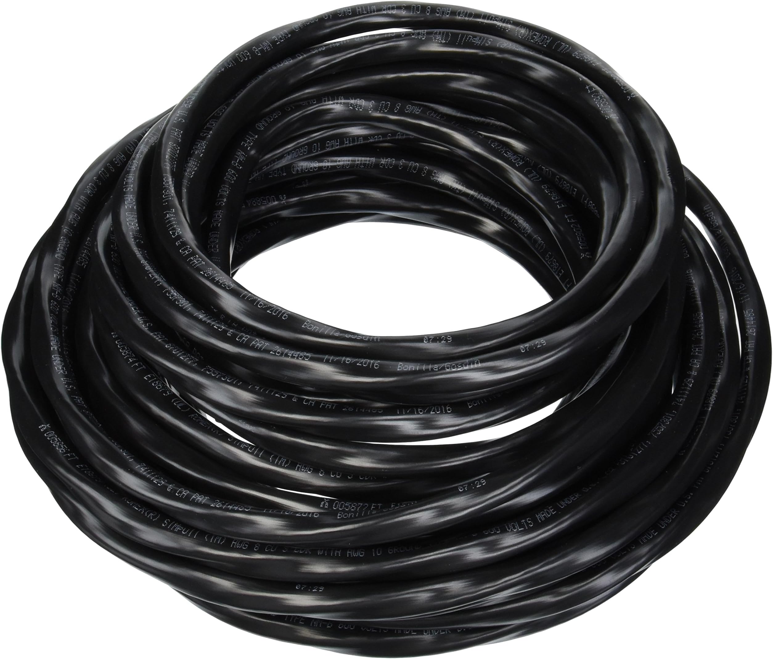 Woods Romex 63949232 50 ft. 8/3 Black Stranded CU SIMpull NM-B Wire