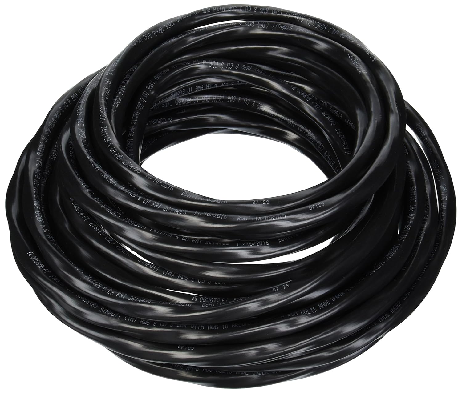 Southwire 63949232 50 ft. 8/3 Black Stranded CU SIMpull NM-B Wire