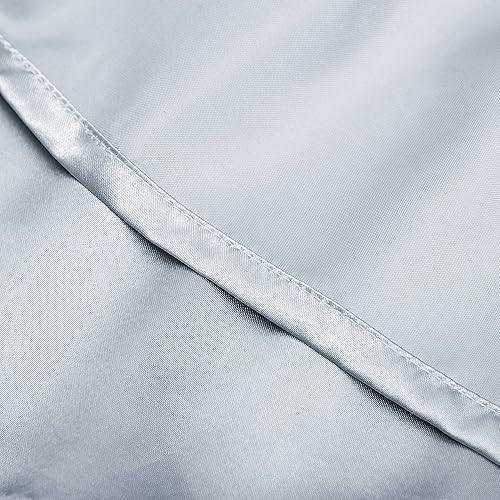 Miniatura 5 de Paquete de 6 fundas de almohada de satén King para cabello y piel, lujosas y sedosas con cierre de sobre, 20 x 36 pulgadas, color plateado