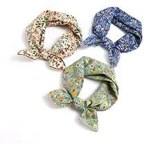 STARWHISPER Multicolored 22x22 Cotton Bandana for Women and Men Multi-purpose Headband Hair Scarf Protective Coverage