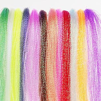 EUPHENG Crystal Flash Combo Kit 12 Colors Fly Tying Material Fishing Lure Making