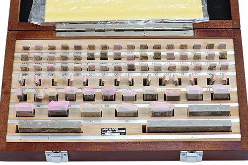 Miniatura 2 de Shars Grado Economía 81 PCS Rectangular Gage Block Set con NIST certificado trazable 303-5311C M)
