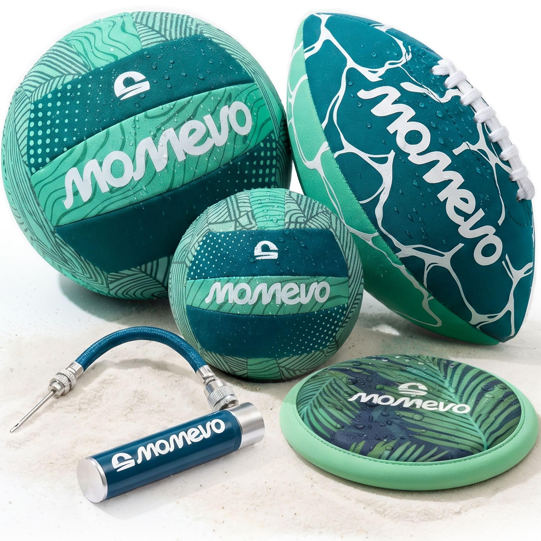 ️ BeachBuddy Kinder Wasser Spielzeug Set – 5er Bundle mit 3 Neopren Wasserbällen, Frisbee & Ballpumpe, Strand & Pool Spielzeug, weich & leicht, für Garten & Urlaub