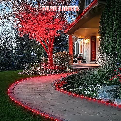Miniatura 238 de JMEXSUSS Tira de luces de Navidad multicolor de 163 pies con 500 luces LED para exteriores, resistente al agua, alambre transparente, luces Varios