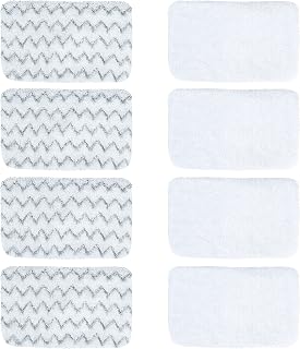 BlueStars Steam Mop Pad for Bissell PowerFresh Vac & Steam 2747A, 1132 1543 1632 1652 Symphony Vacuum and Steam Mop Series, Model #1252 - Washable and Reusable - Easy to Install, Pack of 8