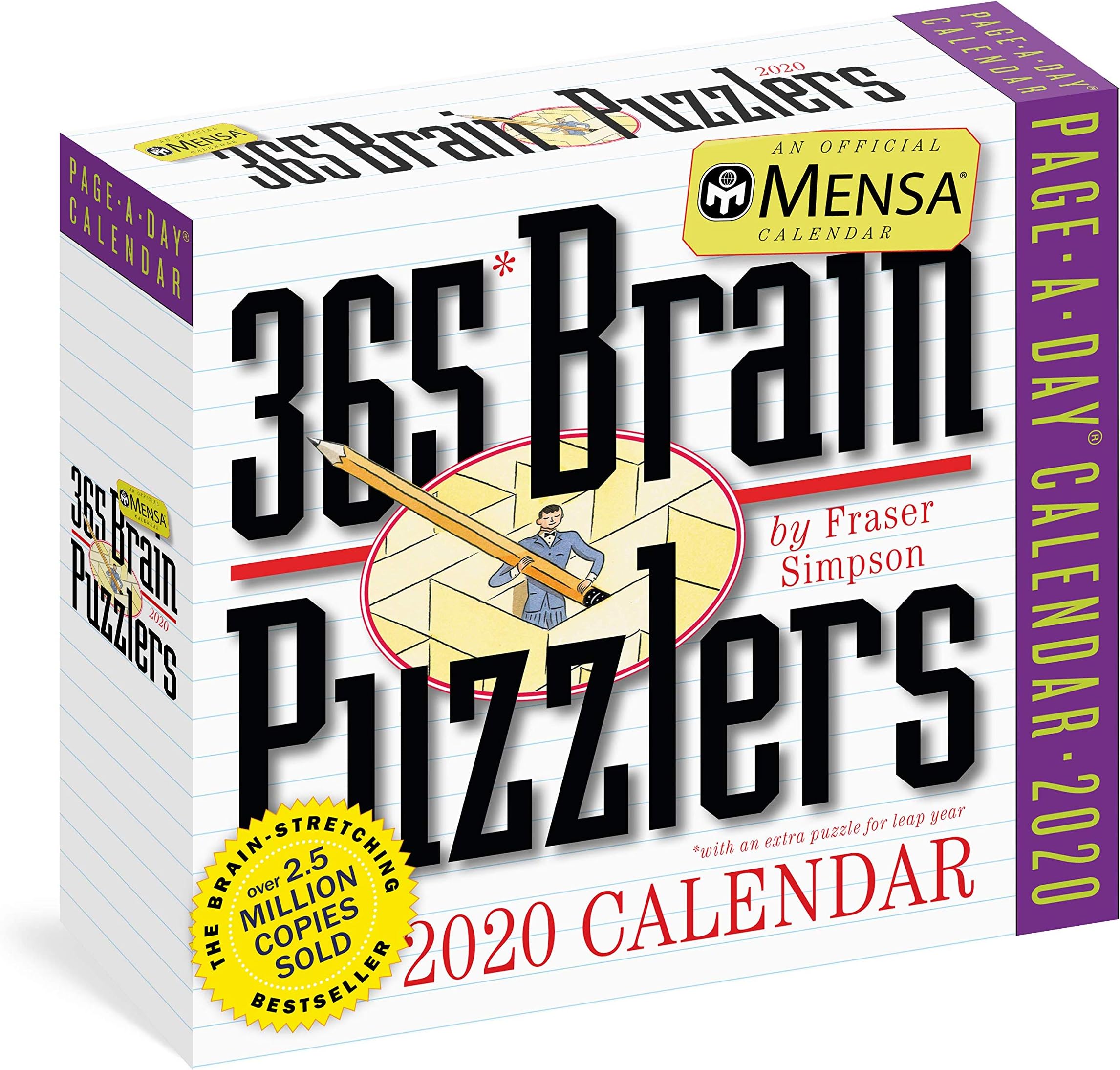 Mensa® 365 Brain Puzzlers 2020 Calendar Calendar – Day to Day Calendar, 23 July 2019