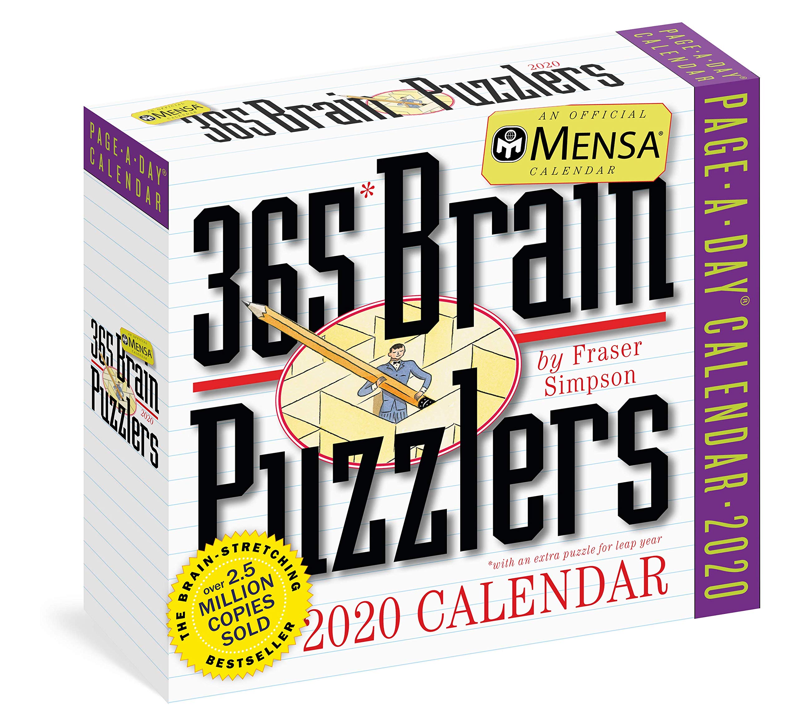 Mensa® 365 Brain Puzzlers 2020 Calendar Calendar – Day to Day Calendar, 23 July 2019