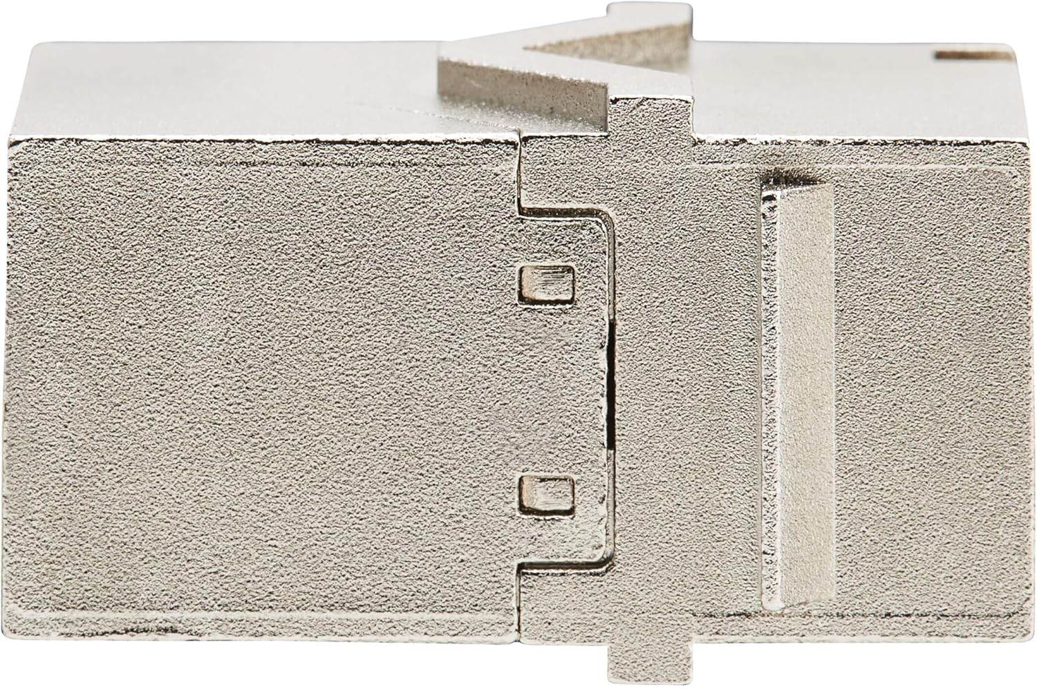 Tripp Lite Cat6a Shielded Snap-in Ethernet Cable Extension Coupler Keystone Jack, RJ45 to RJ45, 1 Gbps, UL Listed, Metal Housing - Cat5, Cat5e & Cat6 Compatible (N235-001-SH6A-1)