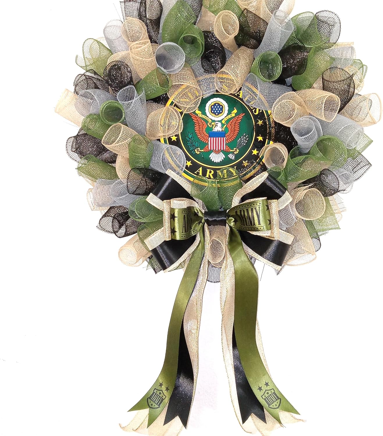 Army Wreath, 24 x 24 Inches