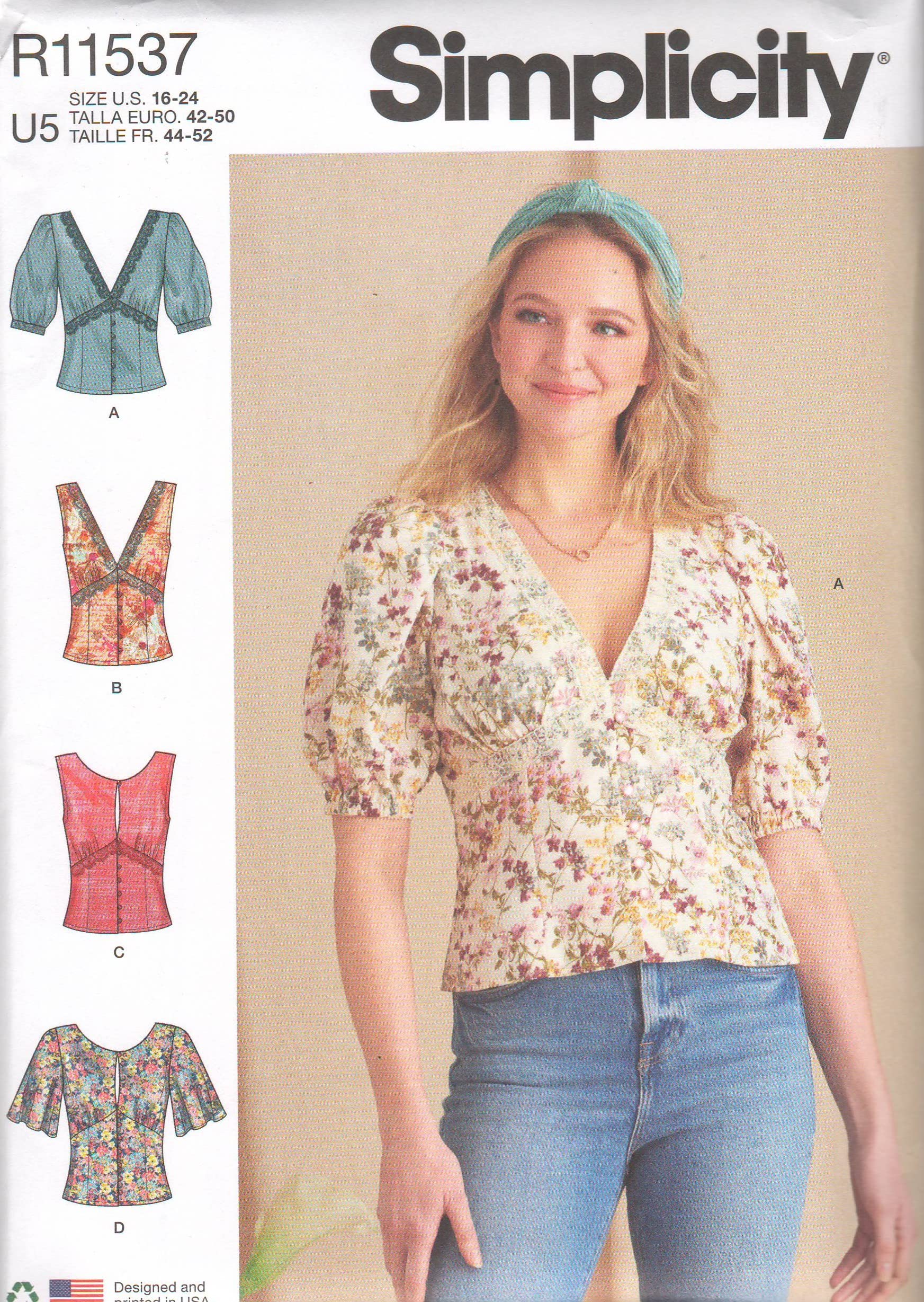 Blouse Simplicity R11537 pour créer votre tenue de bureau idéale