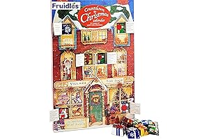Fruidles Christmas Calendar Advent Chocolate Countdown To Christmas Calendar (Single, Toy Shop Village)