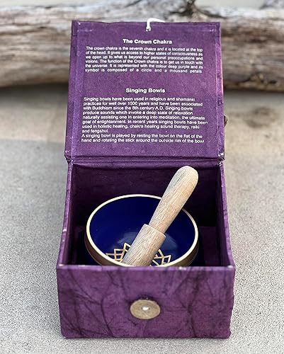 Miniatura 5 de Cuencos tibetanos con mazo y cojín (chakra corona)