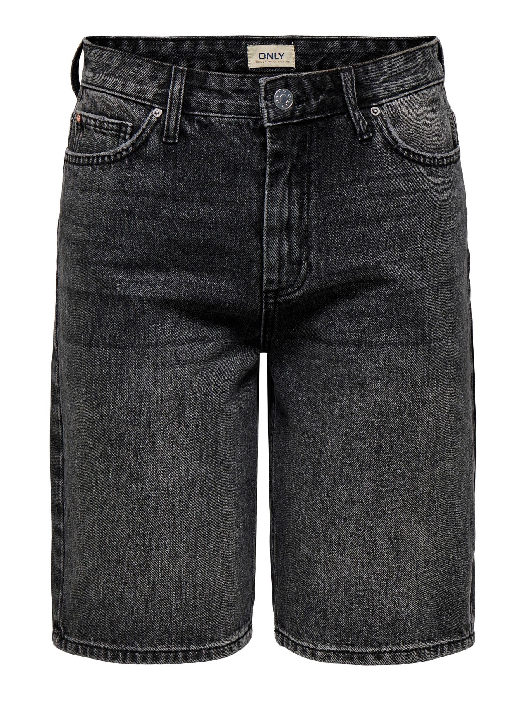 ONLSONNY Jeans Shorts Damen High Waist – Normaler Schnitt, 100% Baumwolle
