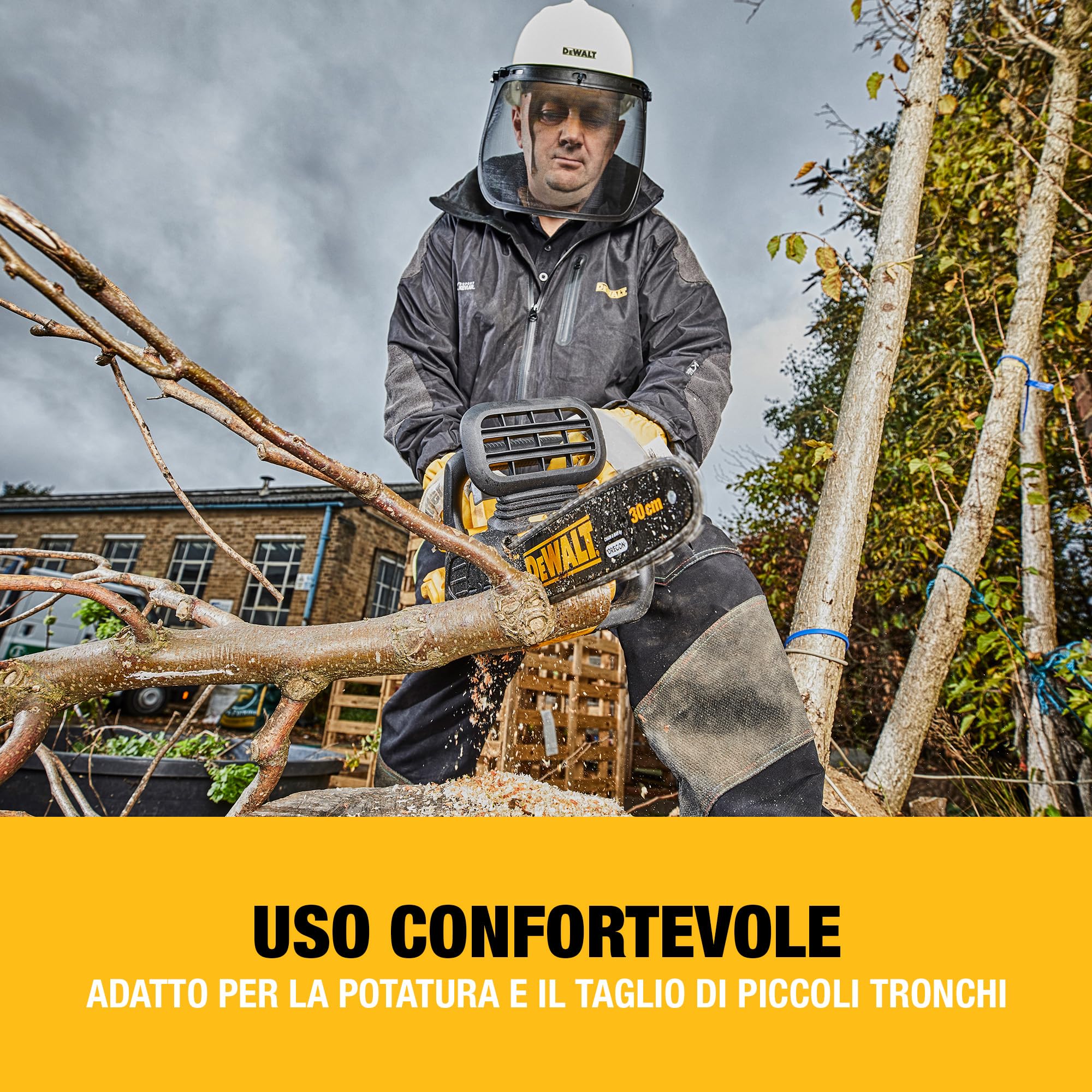 DEWALT Motosega Compatta Brushless 30cm 18V XR, Solo Utensile, DCM565N-XJ
