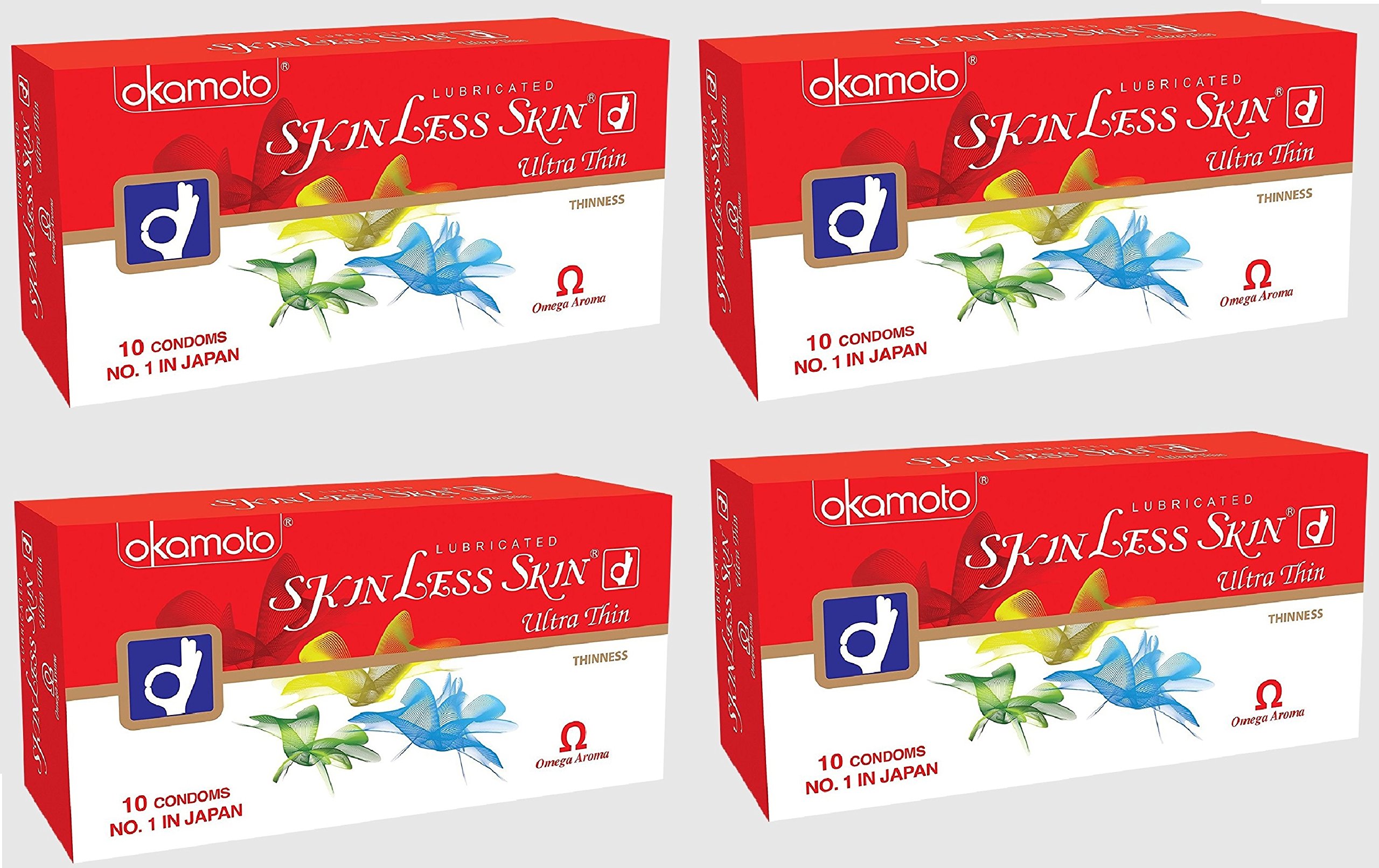 Okamoto Condoms For Men Skinless Skin Condom - No.1 in Japan (4 Packs, 10s) Ultrathin, Imported 40 by Japan-image-20