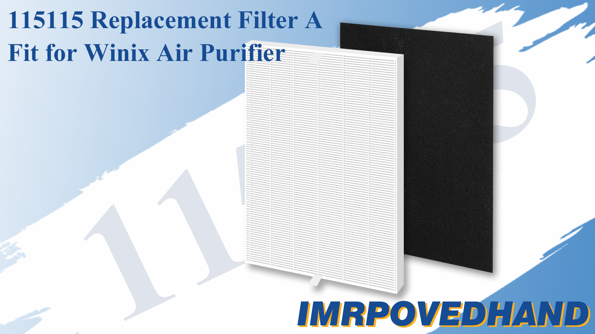 4 Filtri HEPA Ricambio 115115 Per Purificatori Winix PlasmaWave - Compatibili Con C535, 5300, 5500, P300 E Molti Altri - Misura A 21