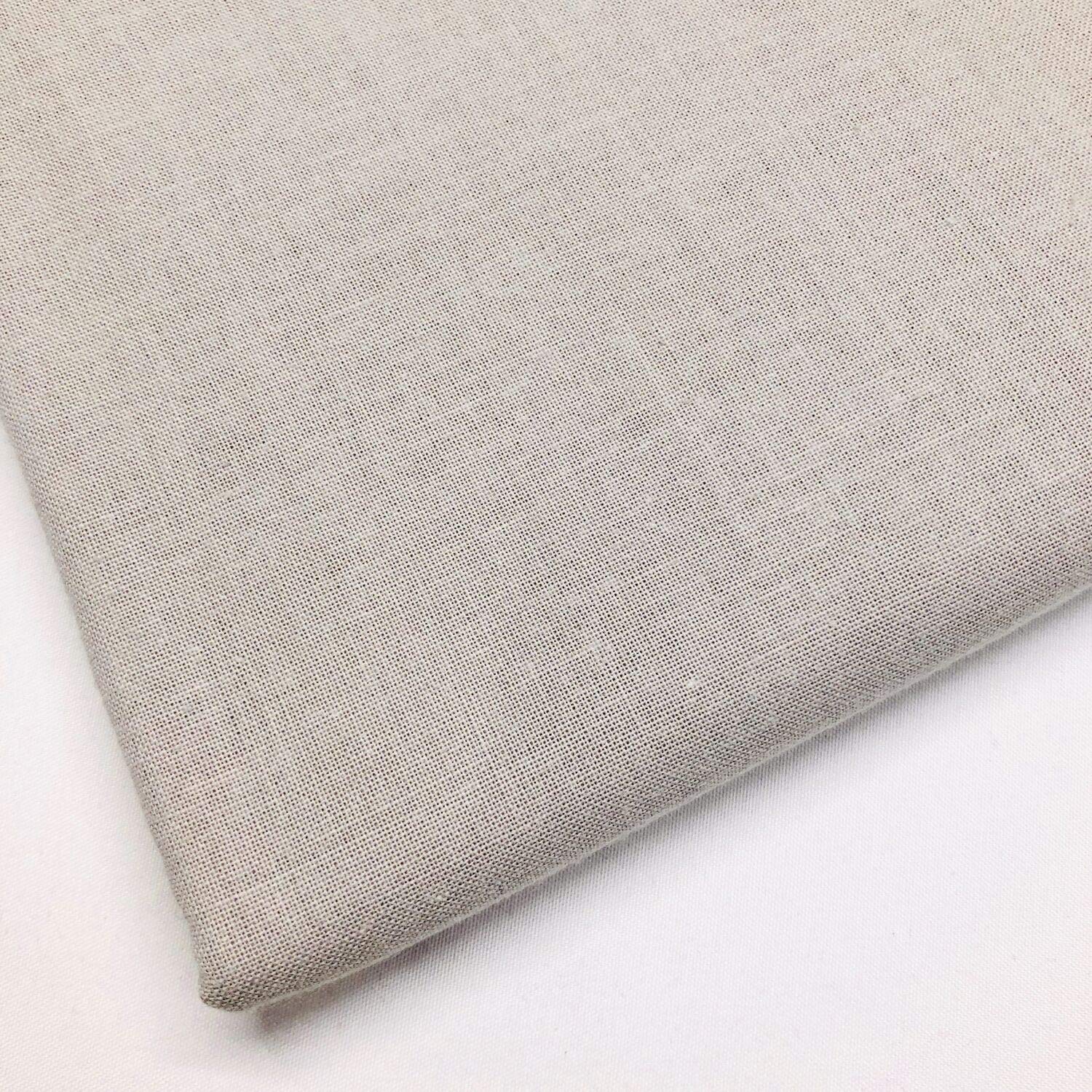 Plain Extra Wide Silver 100% Cotton Craft Sheeting Quilting Lining Draping Bunting Woven Dress Fabric Material | 60" – 150 cm Wide | per Metre