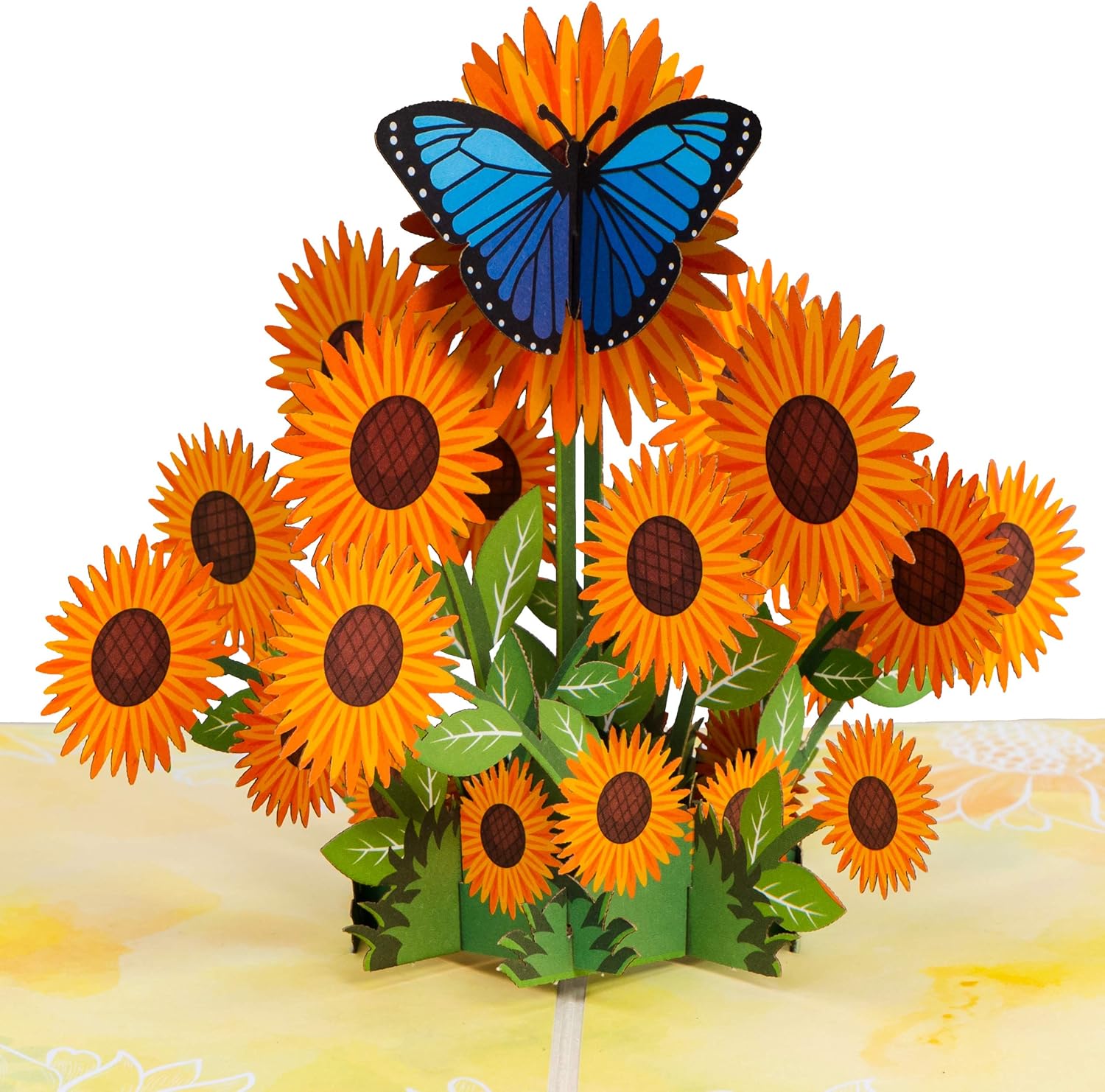 Paper Love Pop Up Cards 2 Pack - Includes 1 Heart Tree and 1 Sunflower, For All Occasions, Mother Day, Birthday, Just Because- Includes Envelope and Note Tag