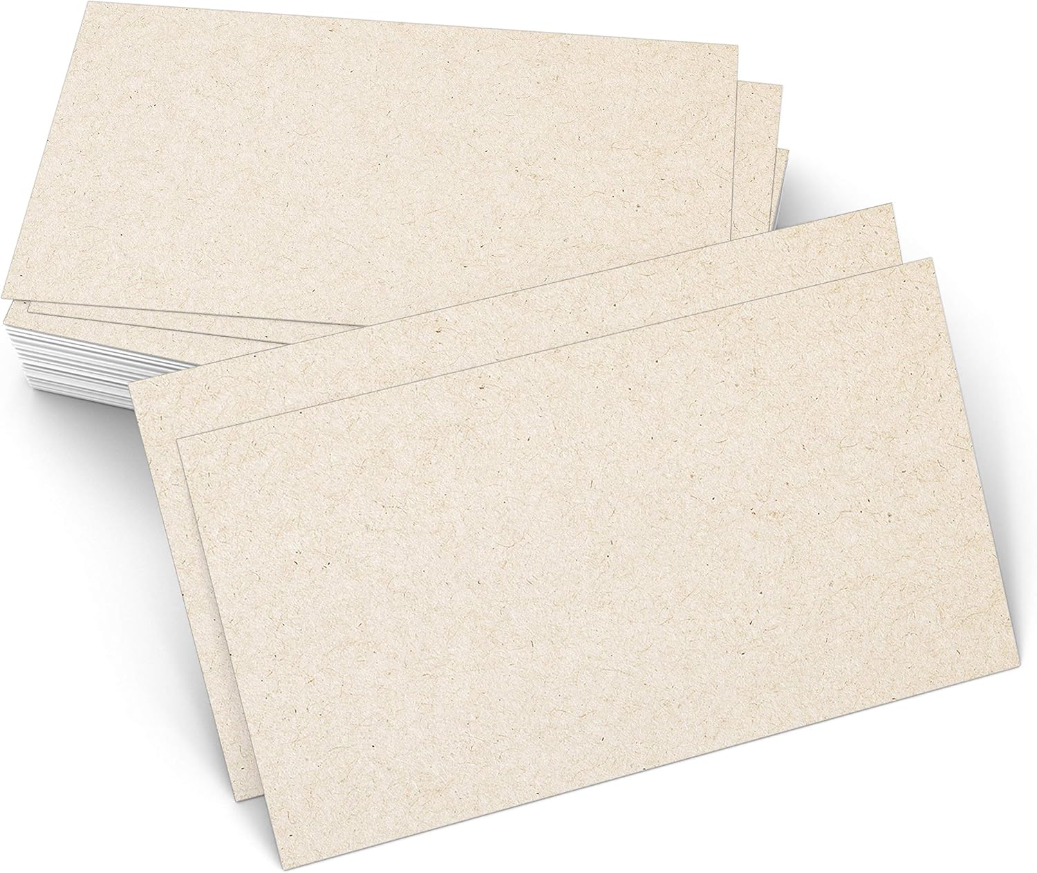 321Done Blank Rustic 4x6 Cards, Made in USA - Thick, Heavy Cardstock - Make Invites, Greeting, Note, Thank You Cards - Plain Kraft for Writing, Stamping, Printing, Art, No Envelopes - Pack of 100