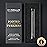 By MILLY Pointed Tweezers | High Carbon Stainless Steel Needle Nose | Fine Point Precision Hair Removal | Perfectly Aligned & Hand-Filed Sharp | Black