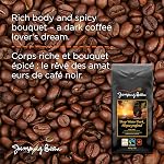 Jumping Bean Deep Water Fairtrade Organic Whole Bean Café, ECO2Roast, Café Fairtrade Premium, Fabriqué au Canada, Non-OGM, Deep Water Dark, 454g