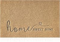 Vista 8 de AAZZKANG Tapete para puerta de exterior con parte trasera de goma antideslizante, tapete de bienvenida para puerta delantera, fácil de limpiar