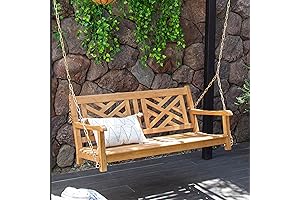 Cambridge Casual Maine Teak Wood Porch Swing
