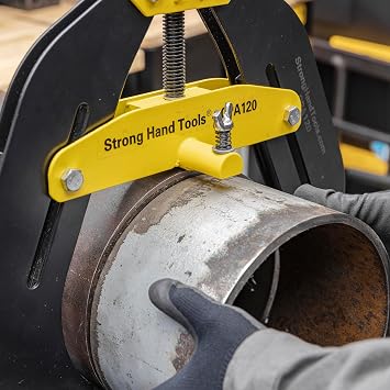 Strong Hand Tools, Pipe Alignment Clamp, Pipe Diameter Capacity: 4.5 - 12, Fit-Up Clamp, Quick Acting Screws, Stainless Steel Contact Adjustment Screws, CPA120