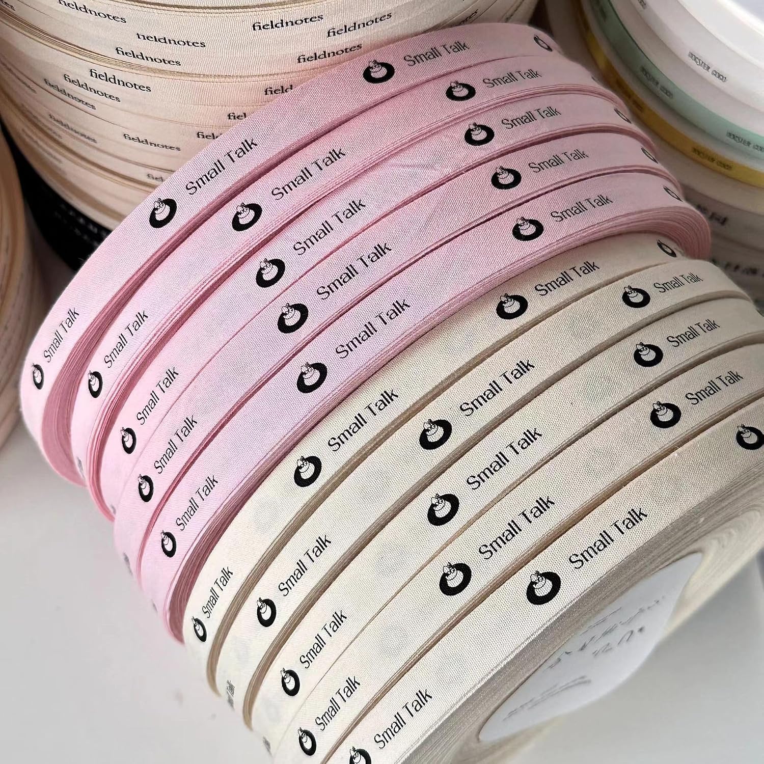 100 Yards Personalized Cotton Ribbon Printed with Your Logo for Gift Packaging Bulk