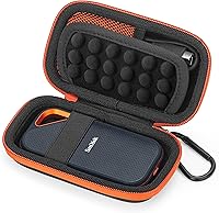 Vista 9 de Yinke Estuche rígido para SanDisk Extreme Pro/SanDisk Extreme portátil SSD externo 500GB 1TB 2TB, Funda protectora de viaje Bolsa de almacenamiento