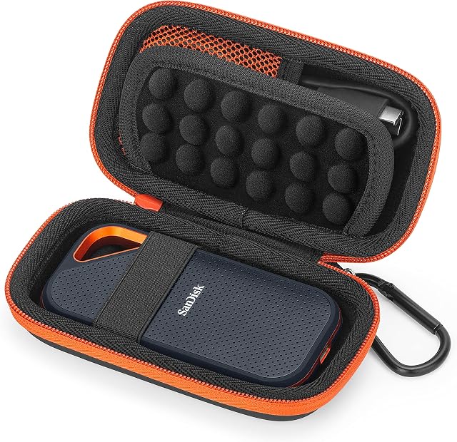 YINKE Hard Case for SanDisk Extreme/SanDisk PRO 1TB 2TB 500GB /WD my Passport Portable SSD, Protective Cover Travel Storage Bag