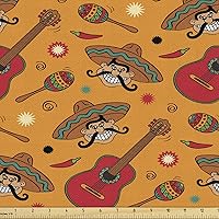 Vista 176 de Lunarable The Yard, tela de mariposa de The Yard, colorido patrón de insectos con alas para primavera, diseño de dibujos animados, tela de Morado