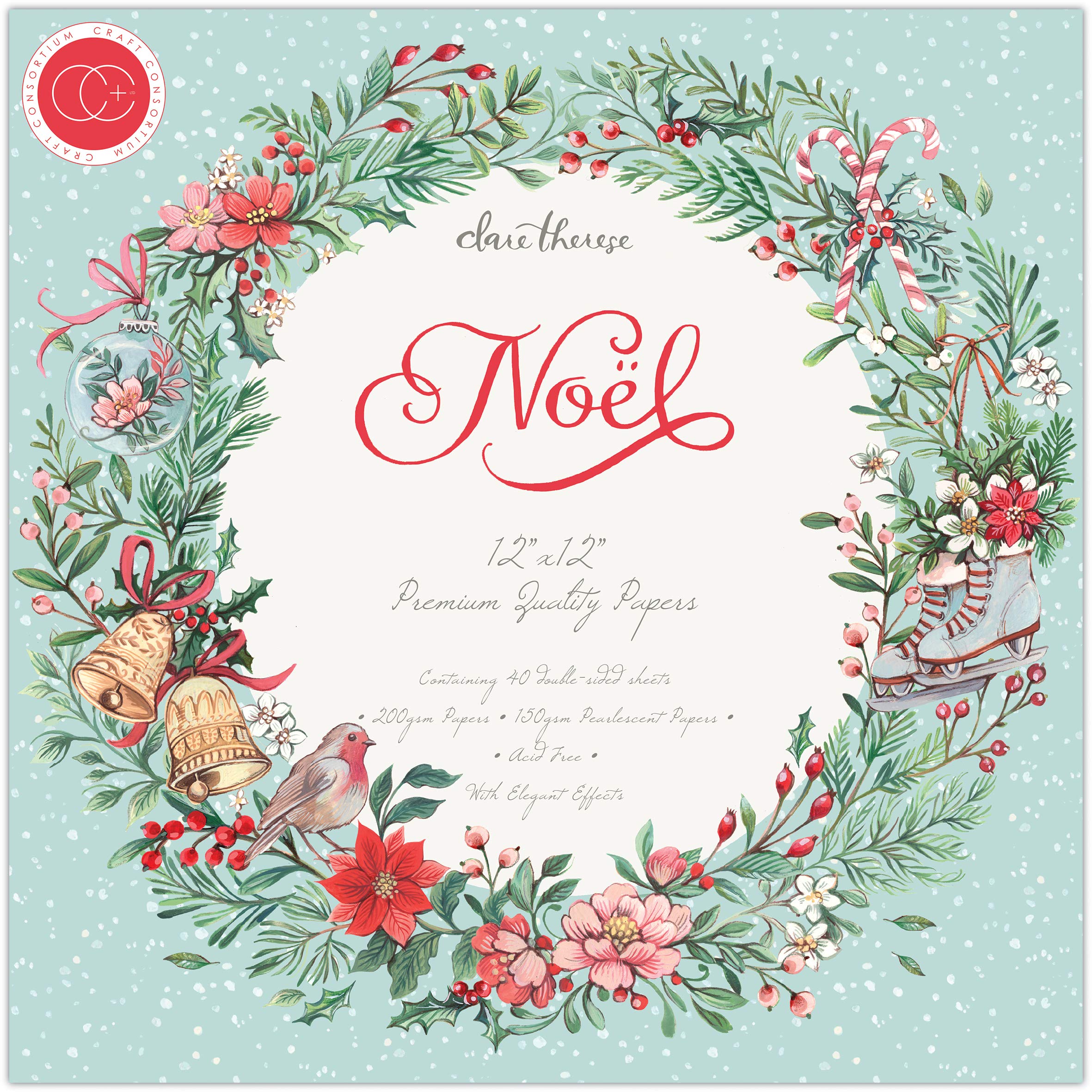Noel - Premium Paper Pad, 12 x 12 inch