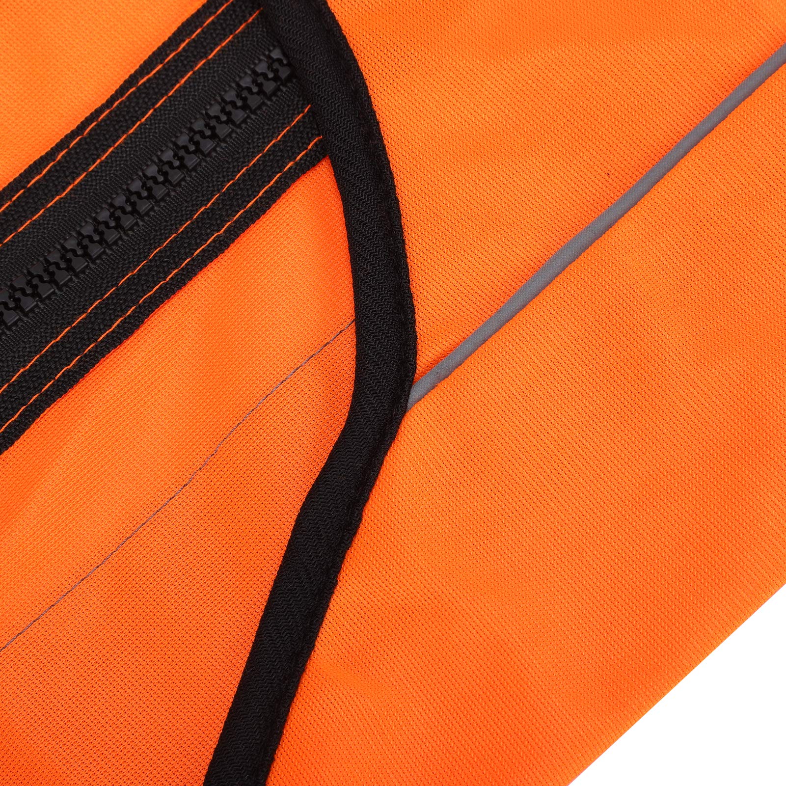 Giubbotto Riflettente di Sicurezza per Cani, Giubbotto Ad Alta Visibilità per Cani da Compagnia Costumi da Passeggio di Sicurezza Giubbotto Luminoso Abbigliamento di(XL-Arancio fluorescente)