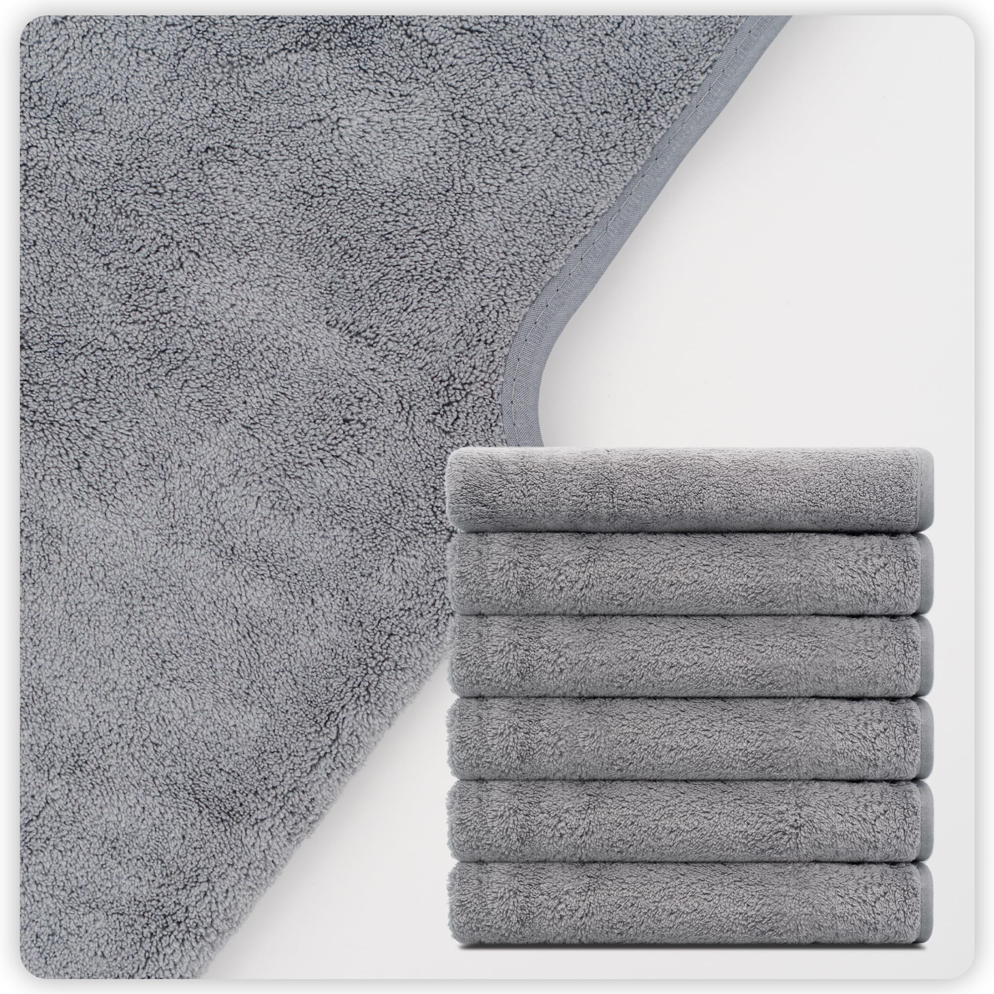 Microfiber Facial Towels for Estheticians - Gray -6