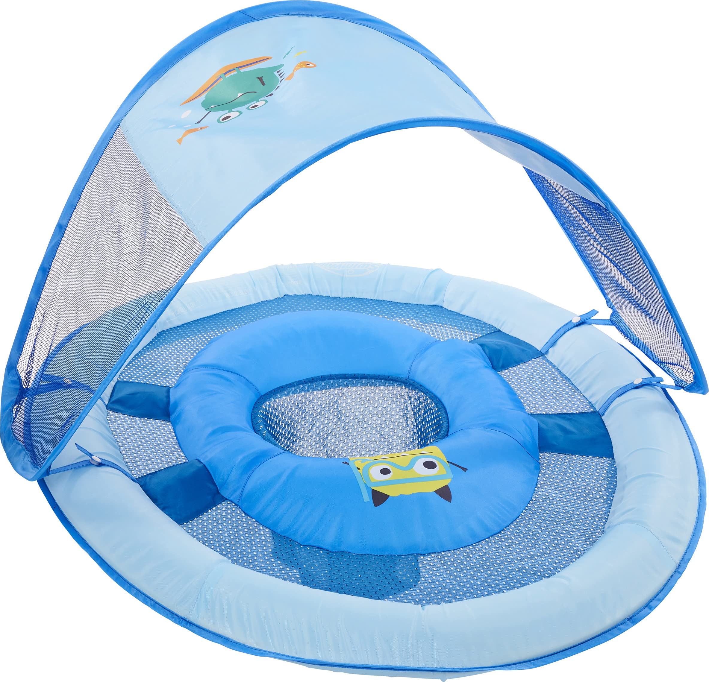 SwimWays Baby Spring Float w/Sun Canopy 50+UPF 924 Mos Swim Step 1