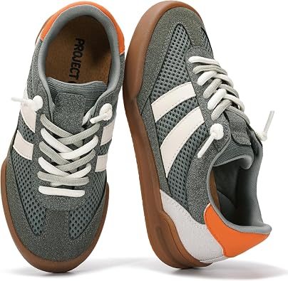 Project Cloud Leather Kids Sneakers, Shoes for Girls & Boys Little Verdy | Memory Foam Insole Lightweight Non Slip Outsole Easy On Design Comfortable Youth Footwear Casual Everyday Travel All Day Wear