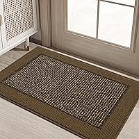 Vista 42 de BEQHAUSE Tapete para puerta interior de 20" x 32", Tapetes atrapa suciedad antideslizantes para entrada lavables, Tapete de bienvenida resistente a